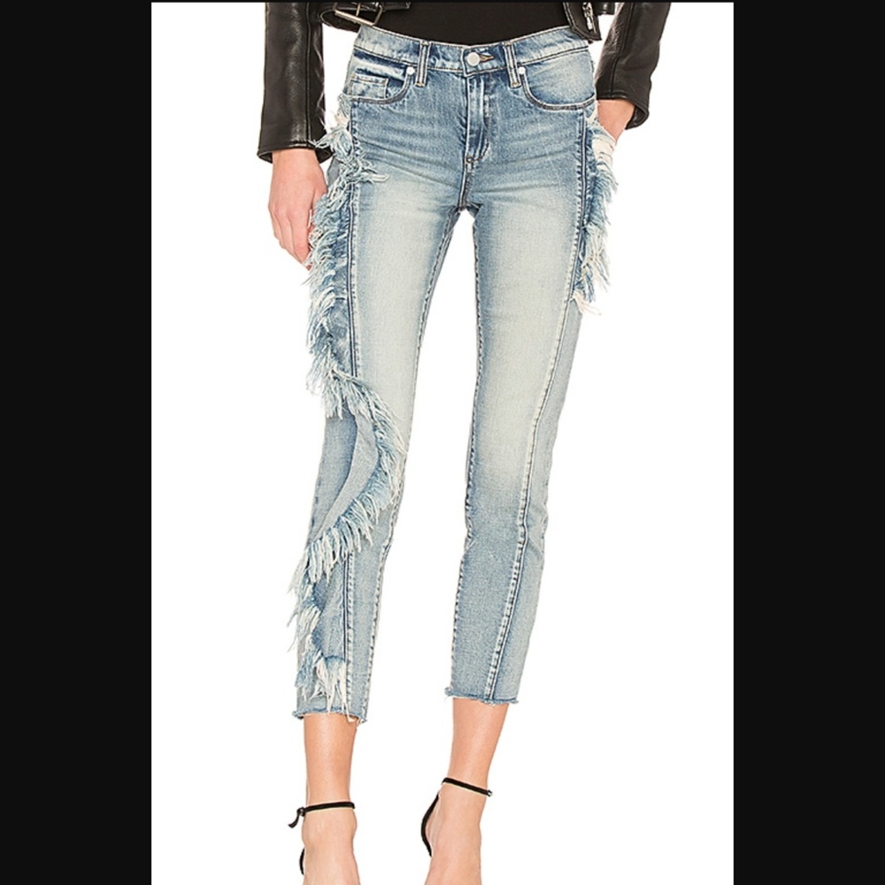 Blank NYC The Bond Good Call Wash High Rise Skinny Sassy Flounce Jeans Sz 26 NWT - Picture 1 of 14